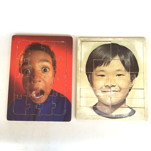 Vtg pair wooden puzzles - of,