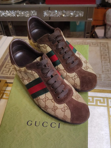 Gucci canvas suede - gucci, gg