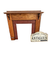 65926   Oak Fireplace Mantle