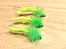 3 x Chartreuse Blob Fly