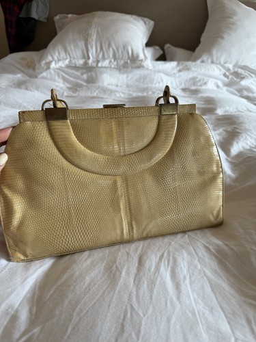 Crocodile leather handbag - leather,
