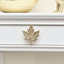 Gold Maple Leaf Drawer Knob handle pull metallic home decor upcycle diy