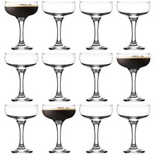 12x LAV Misket Espresso Martini Glasses Glass Cocktail Coupes 235ml Clear
