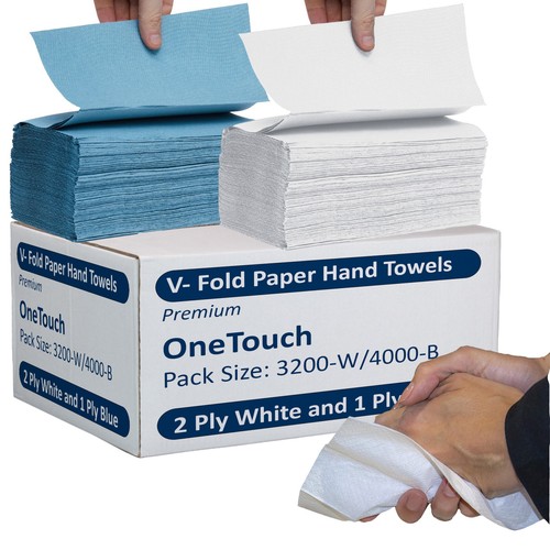 4000 blue paper hand towels - paper, v