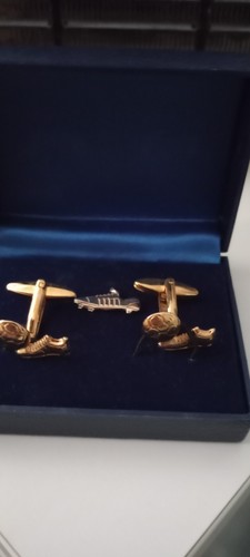 Men football tie pin pendant - football,