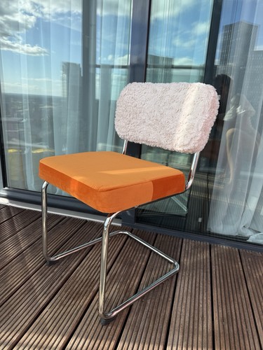 Unique chrome cantilever chair - unique,