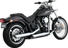 Vance & Hines 3" Twin Slash Slip-On Mufflers For HD FLSTC 1584 - 76.2 MM