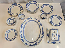 35 Piece Royal Cauldon Blue Dragon Dinner Service Set