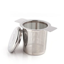 Stainless Steel Tea Infuser with Lid | Herbal Loose Leaf Tea Strainer Filter