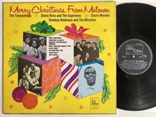 Merry Christmas from Motown VINYL LP Miracles, Stevie Wonder, temptations EX  (f