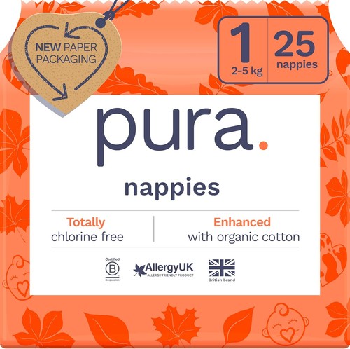 Pura newborn baby nappies - baby,