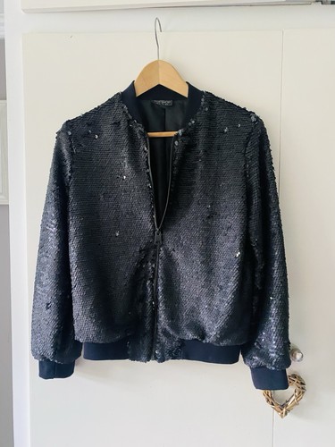 Topshop petite sequin black - topshop,