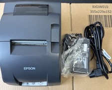 Epson TM-U220B POS Impact Kitchen Printer Ethernet LAN Interface & Power Supply.
