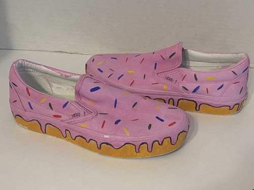 Vans custom donut slip ons - donut,