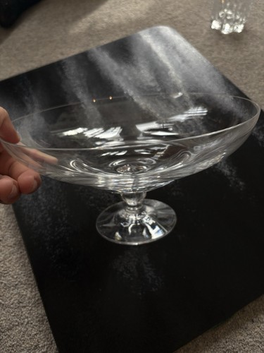 Dartington comport clear glass - dartington,