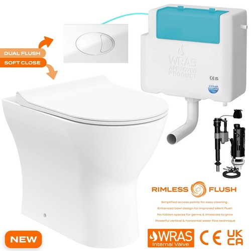Back wall toilet rimless - to, d