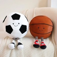 Basketball Football Plush Teddy Doll Ball Toy Children Volleyball Kids Gift UK