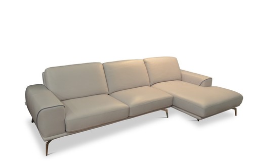 Leather chaise sofa blue - chaise,