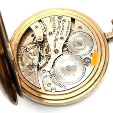 Waltham Riverside Maximus 23-Jewel Pocket Watch 1903 Gold Round 47mm Used