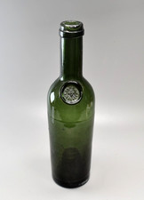 Beautiful  Antique Green Glass Seal  Bottle E. Pernod Couvet French