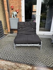 Lovely Single Metal Futon Sofa Bed with Mattress