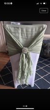 Cheesecloth Chair Covers Sage Green