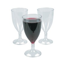 Plastic Wine Glasses - 25 Ct.
