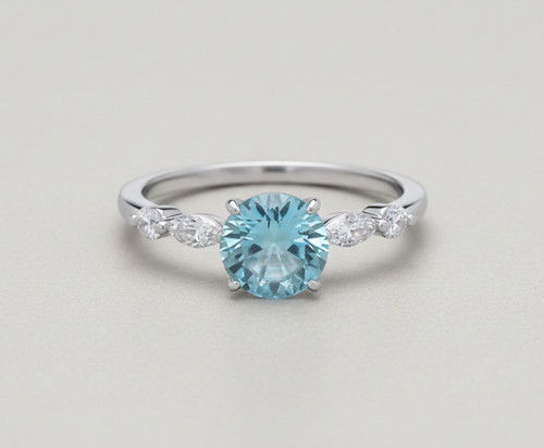 Sterling silver blue - blue, topaz