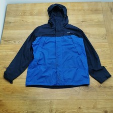 The North Face Rain Coat Jacket Mens L Large Blue Waterproof Windproof Outdoor