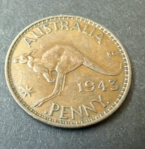 1943 penny mint - penny, mark