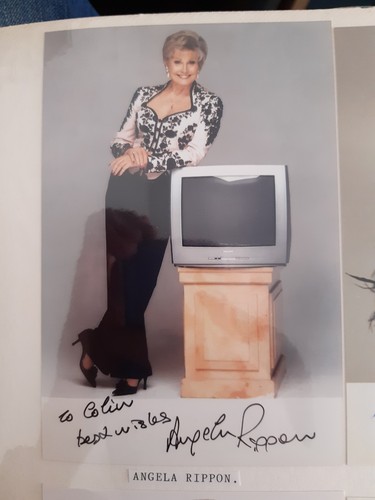 Angela rippon signed photo - angela,