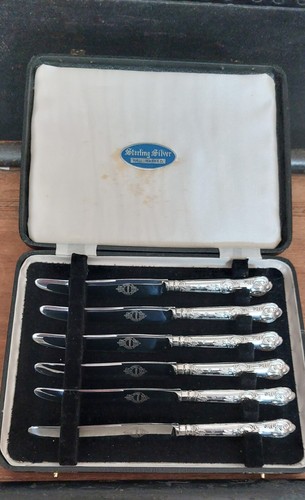 Boxed set tea knives silver - 6,