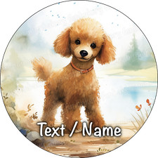 Poodle Dog Cake Topper Party