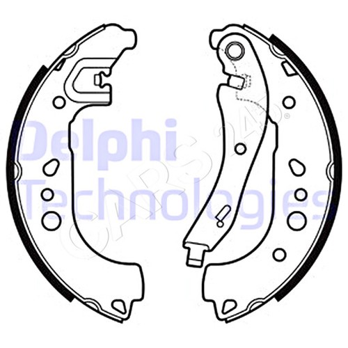 Brake shoe set delphi - brake, fits