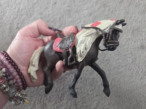 Schleich horse with full tack - with,