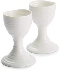 White Porcelain Egg Cups Set