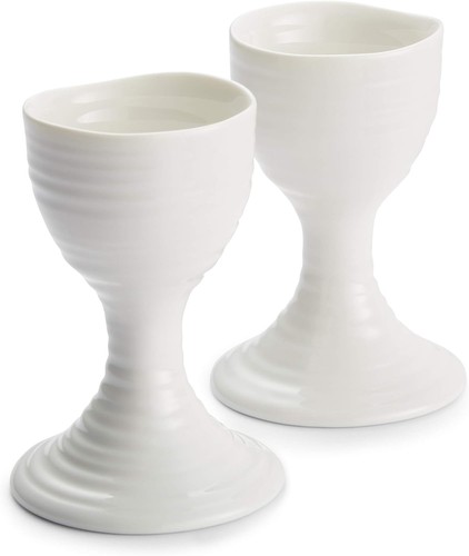White porcelain egg - white,