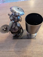 Quirky Scrap Metal Art Figure