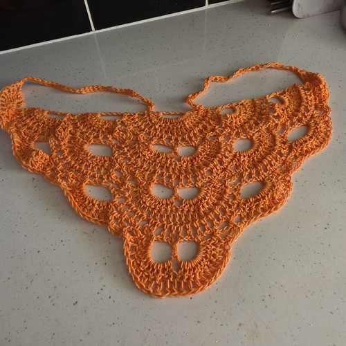 Handmade crochet head - head, scarf