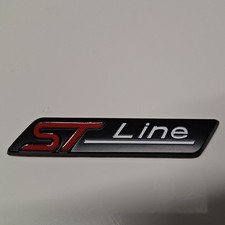 ford st line metal badge