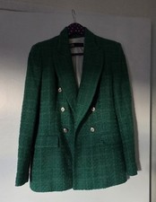 Zara Womens Green Blazer Size