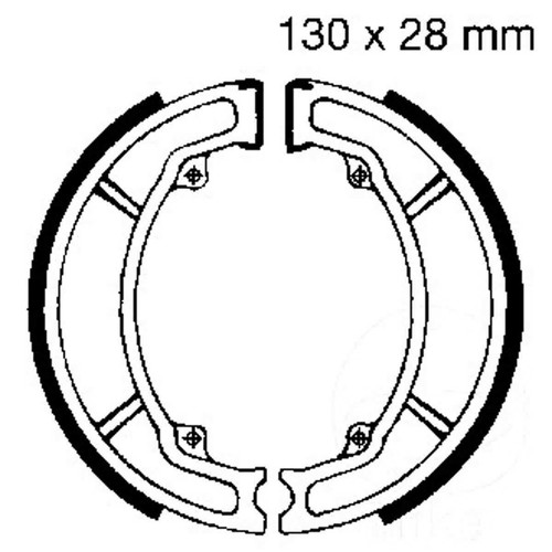 Ebc brake shoes y506g - ebc,