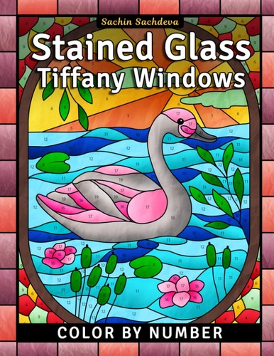 Stained glass tiffany windows - glass,