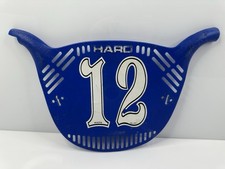Rare Vintage 1980’s Bob Haro Flo BMX Racing Freestyle Number Plate #12 Blue USA
