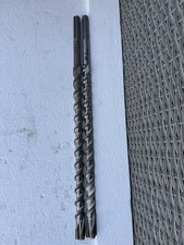 2 x Used Milwaukee M24 SDS Max Drills For Masonry and Concrete about 520mm long 