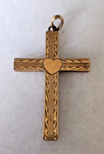 Gold 10K Cross Pendant With
