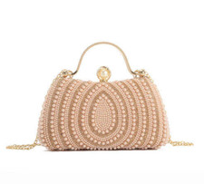 Women's Diamante Beaded Pearl
