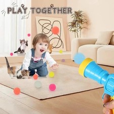 Cat Ball Gun Interactive Toy