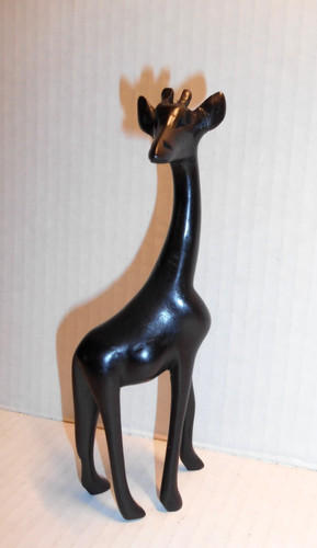 Vintage hand carved black - carved,