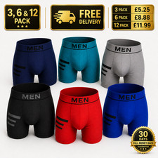 3 6 12 Pack Mens Boxer Briefs